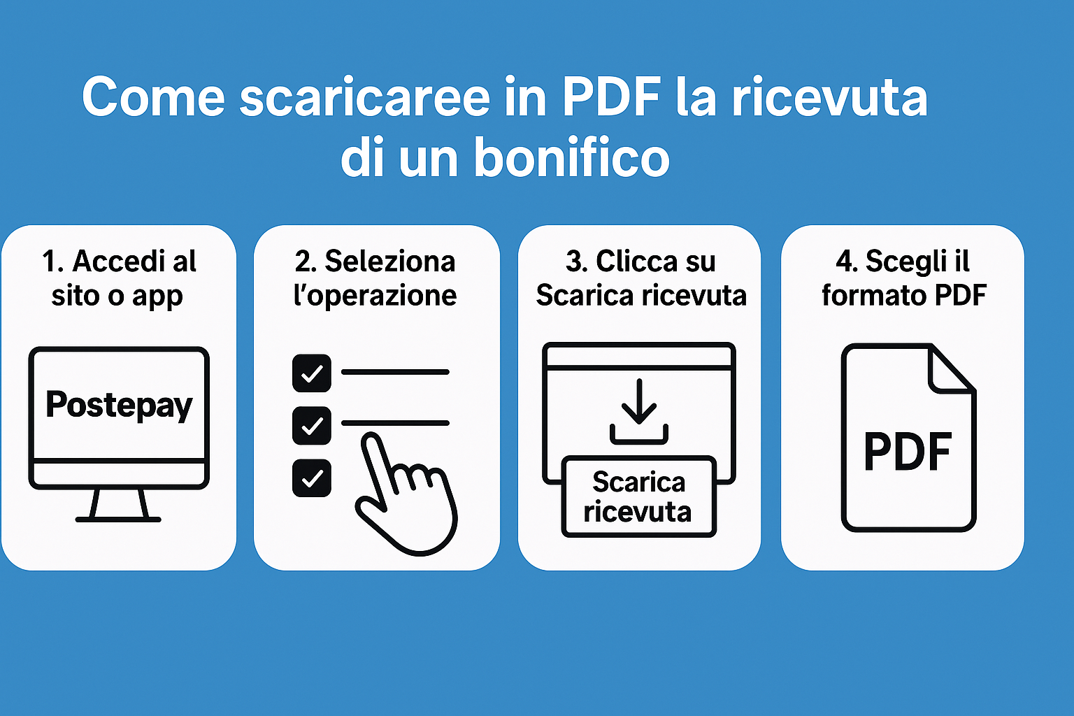 scaricare pdf bonifico postepay