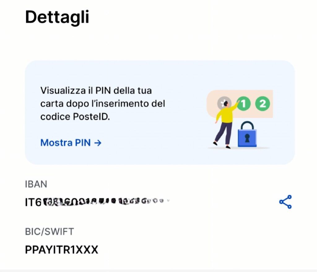 Screenshot zalando Poste Italiane