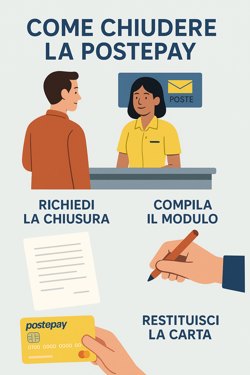 chiudere postepay