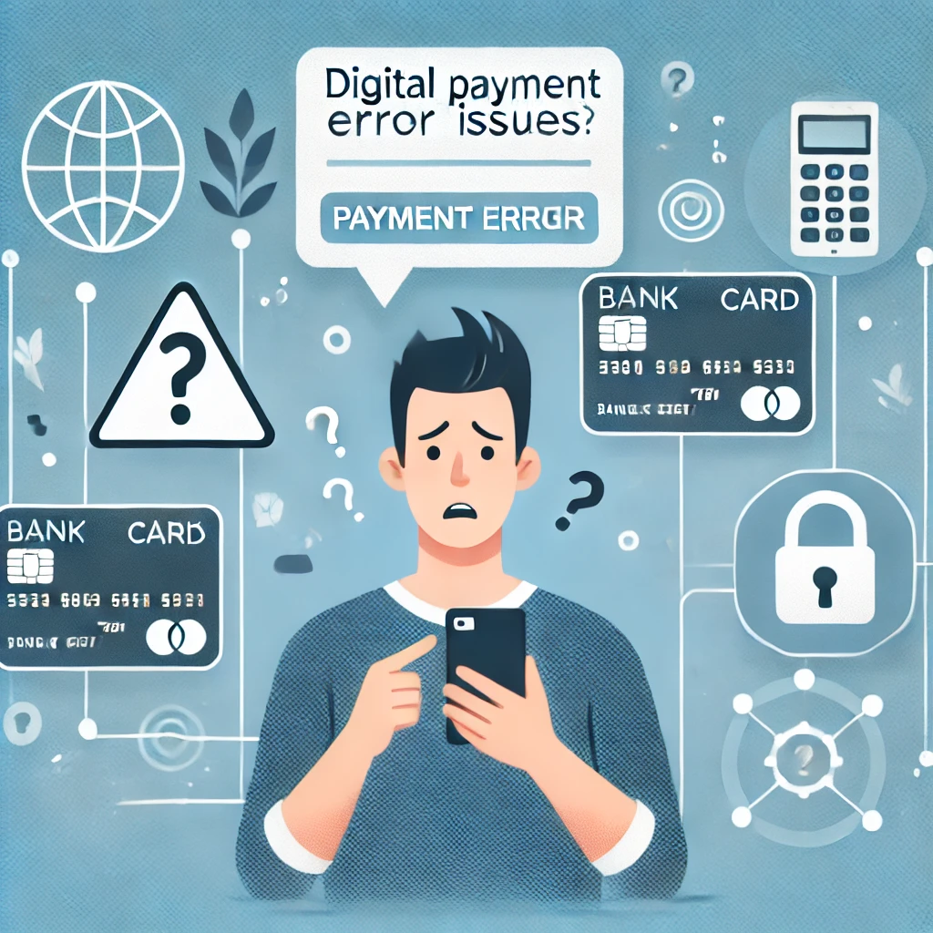 An illustration of digital payment issues