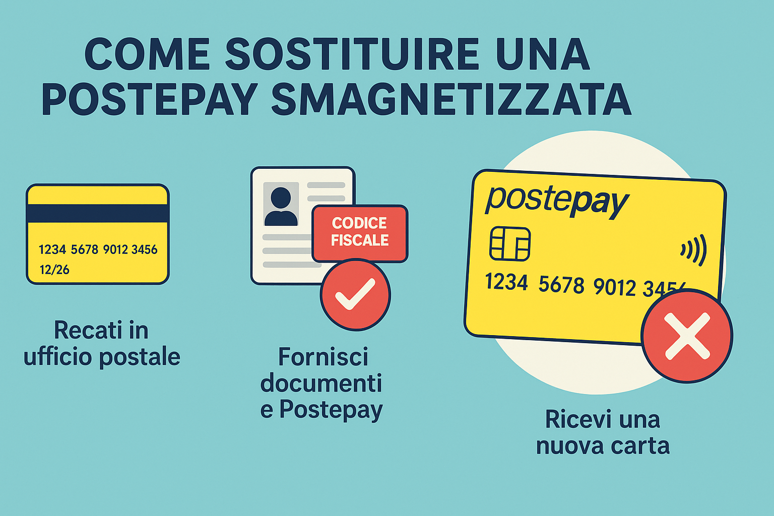 sostituire postepay smagnetizzata