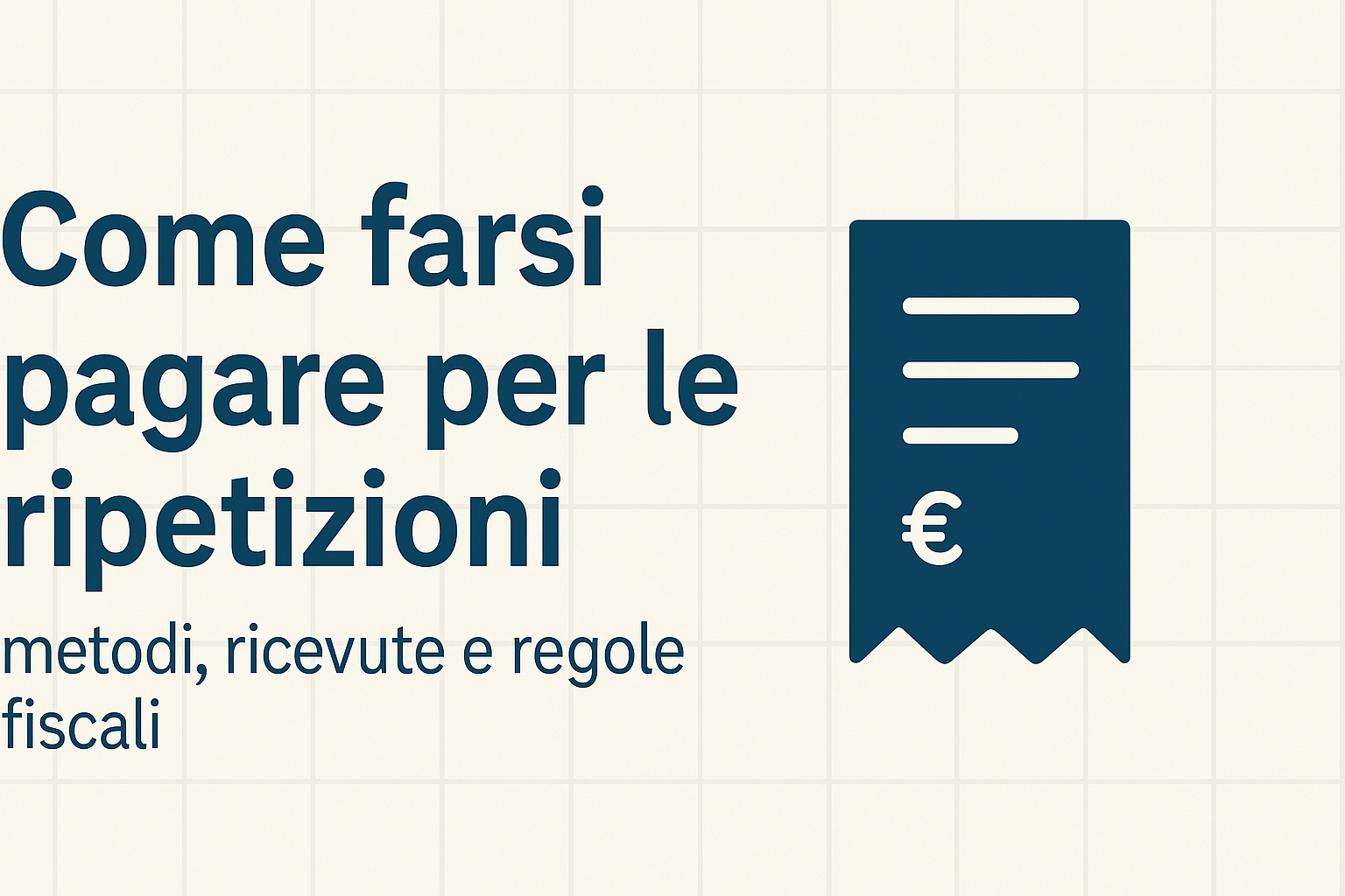 pagamenti lezioni private