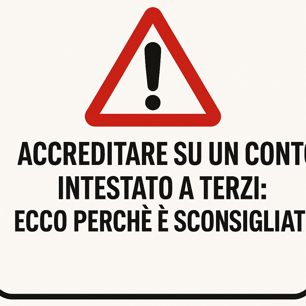 accredito stipendio.conto .corrente terzi