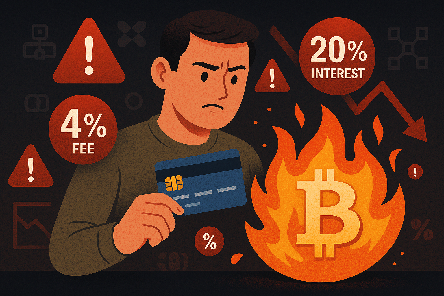bitcoin con cata di credito
