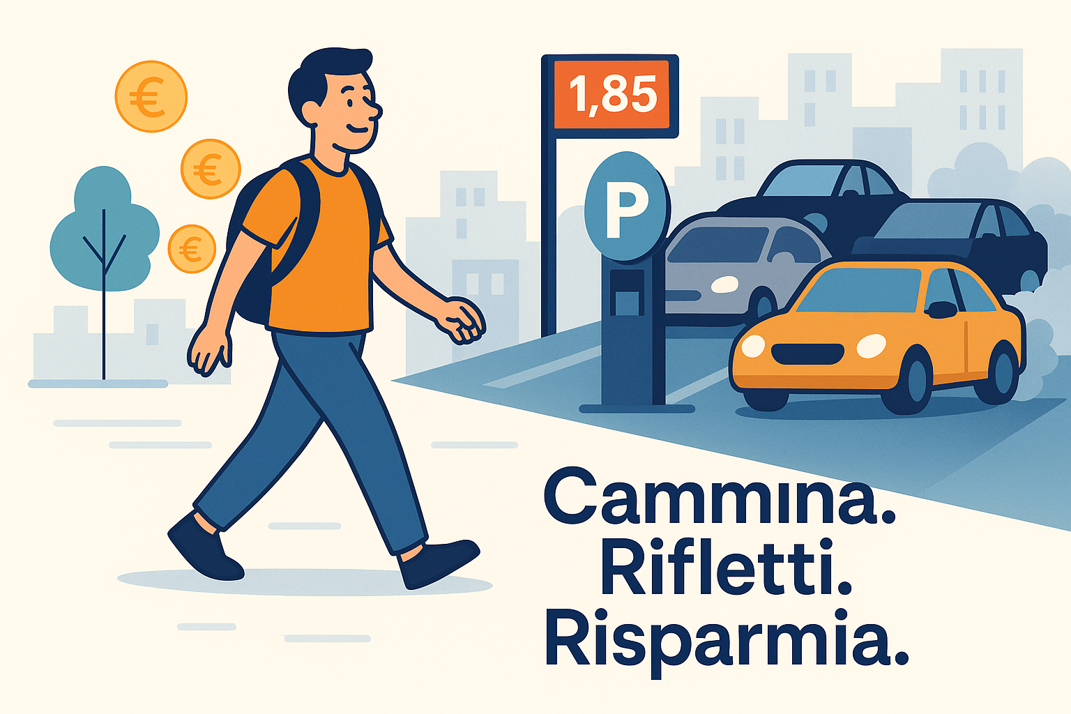 cammina rifletti risparmia