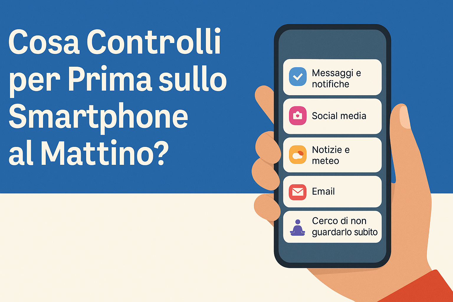 cosa controlli per prima sullo smartphone al mattino