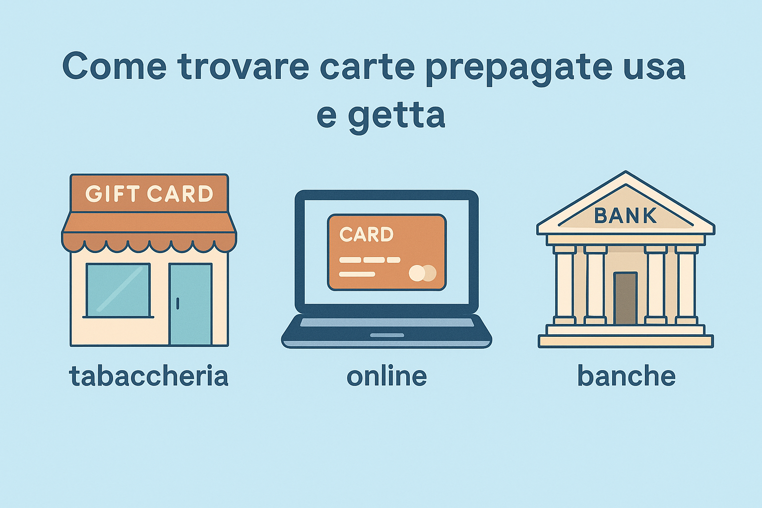 dove trovare carte usa e getta