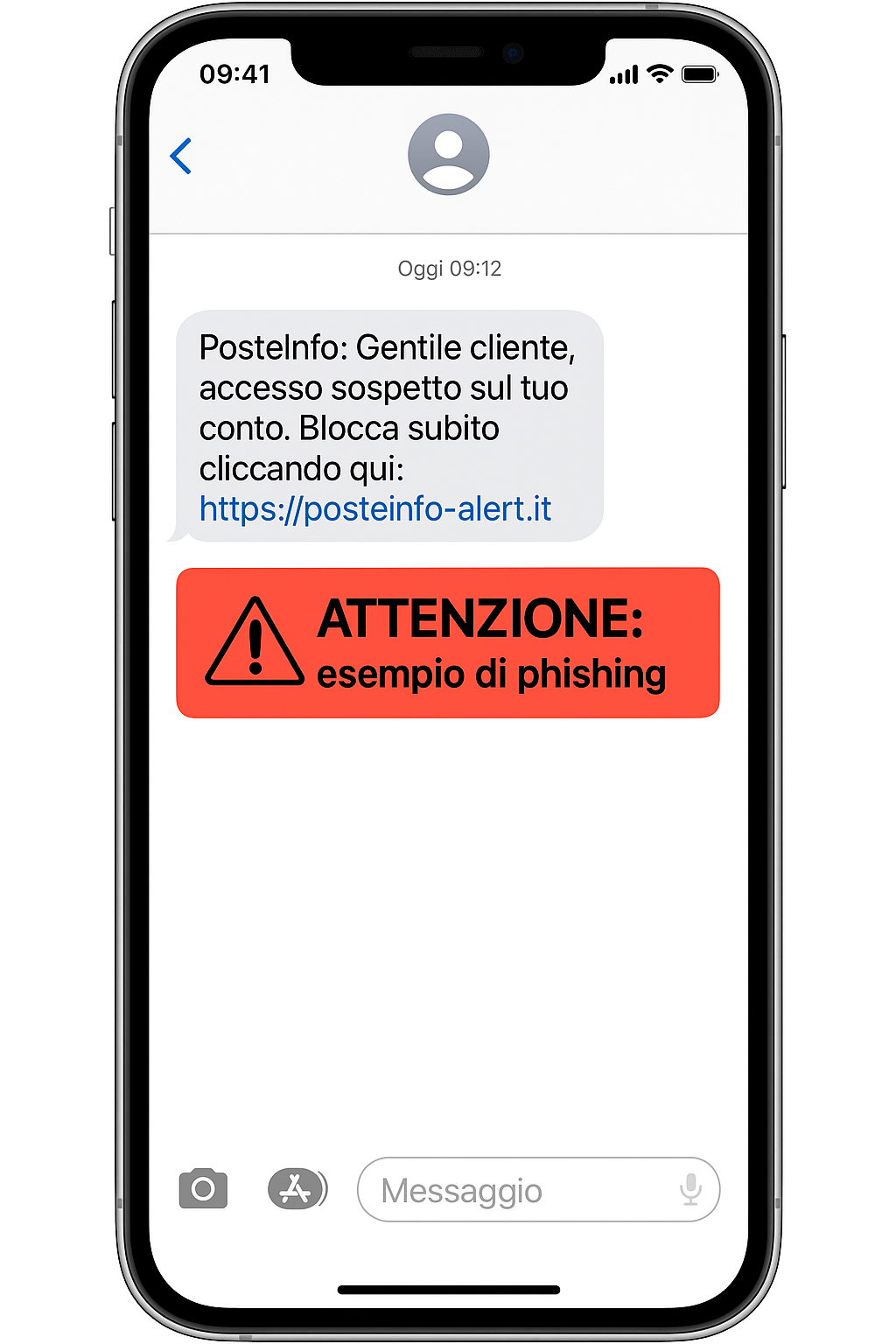 esempio phishing