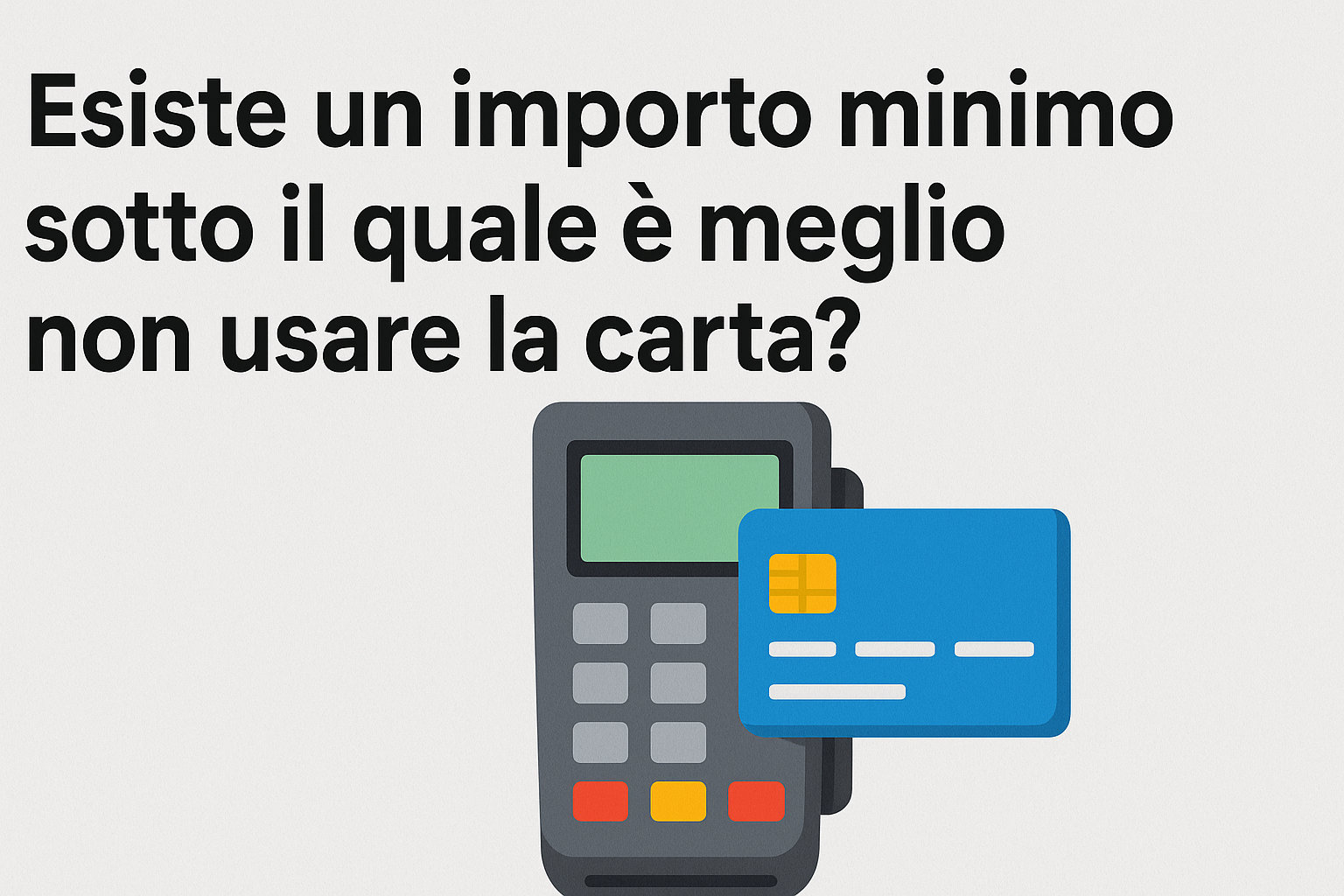 importo minimo pagamento carta