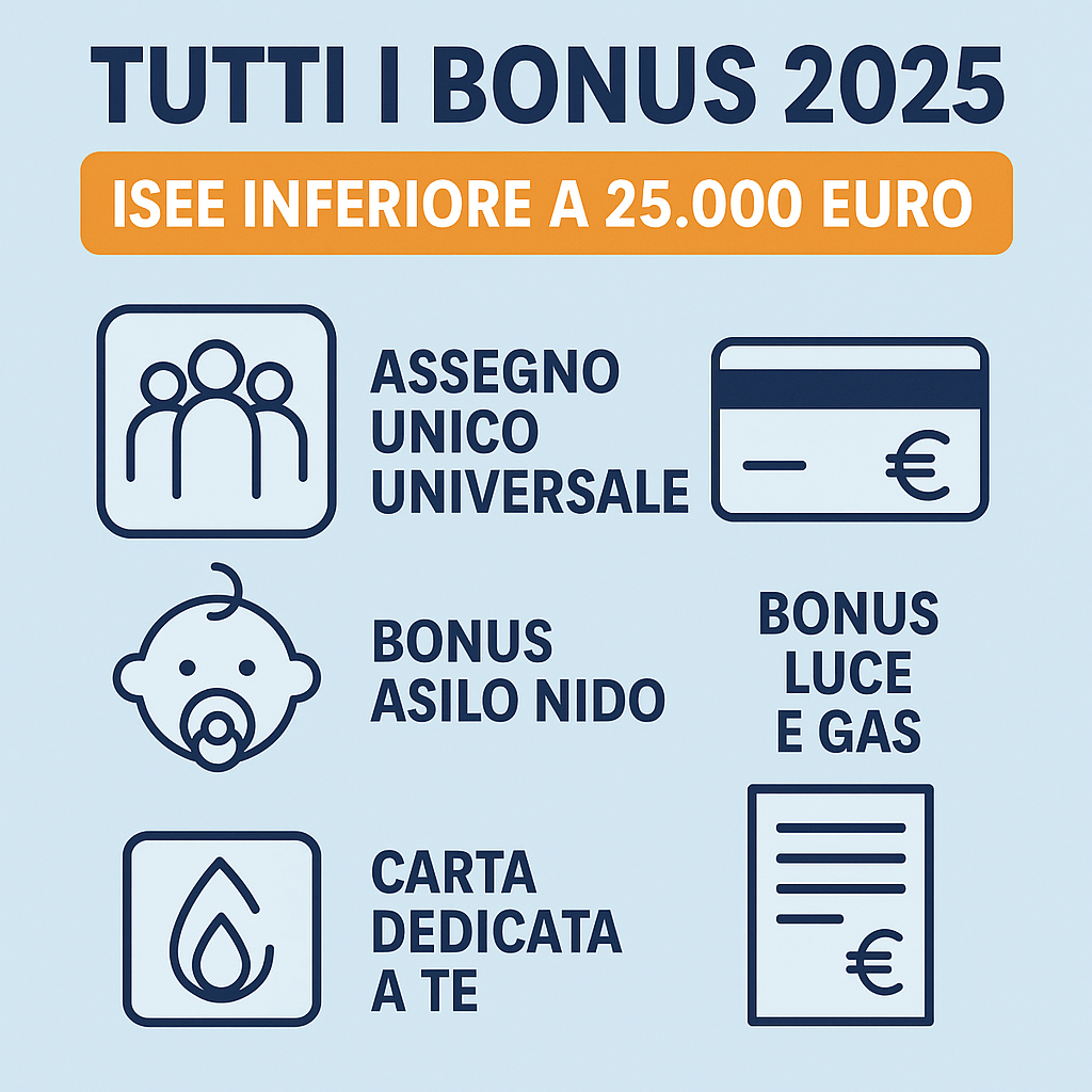 isee sotto 25mila euro bonus