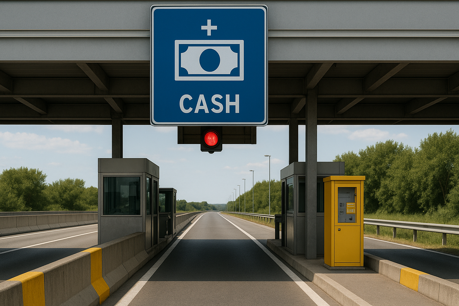 pagare autostrada contanti