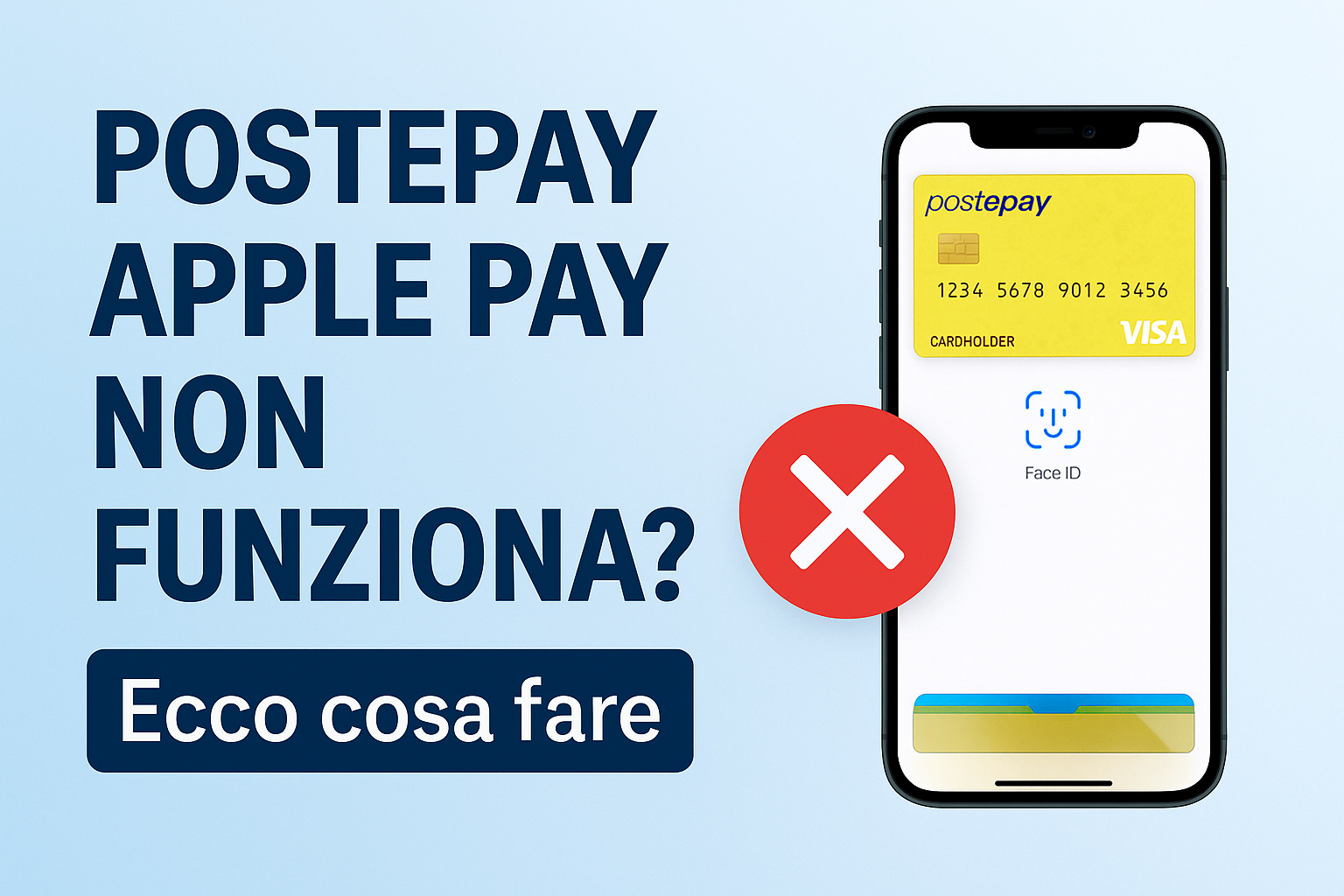 postepay apple pay non funziona