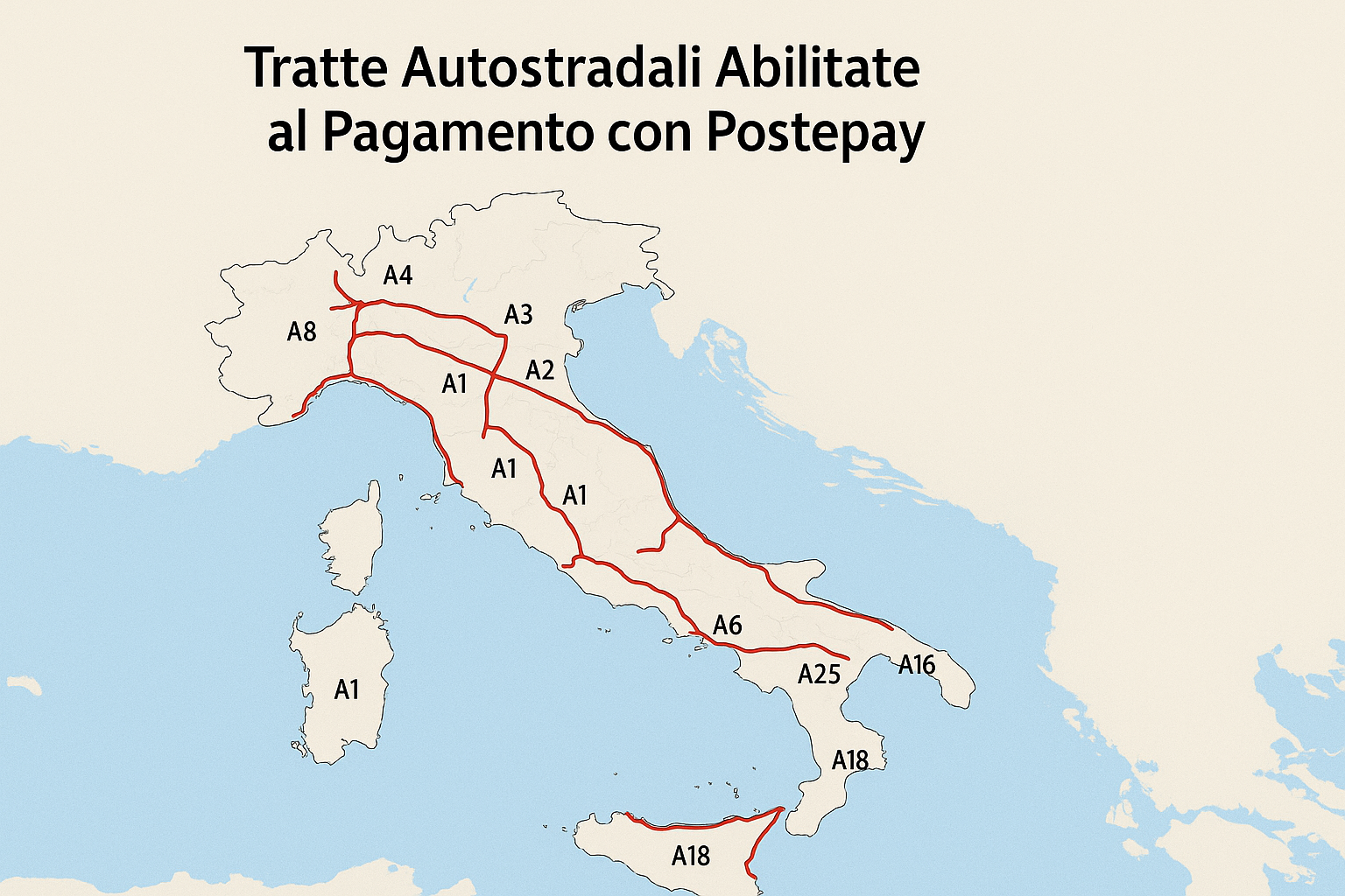 tratte autostrada postepay