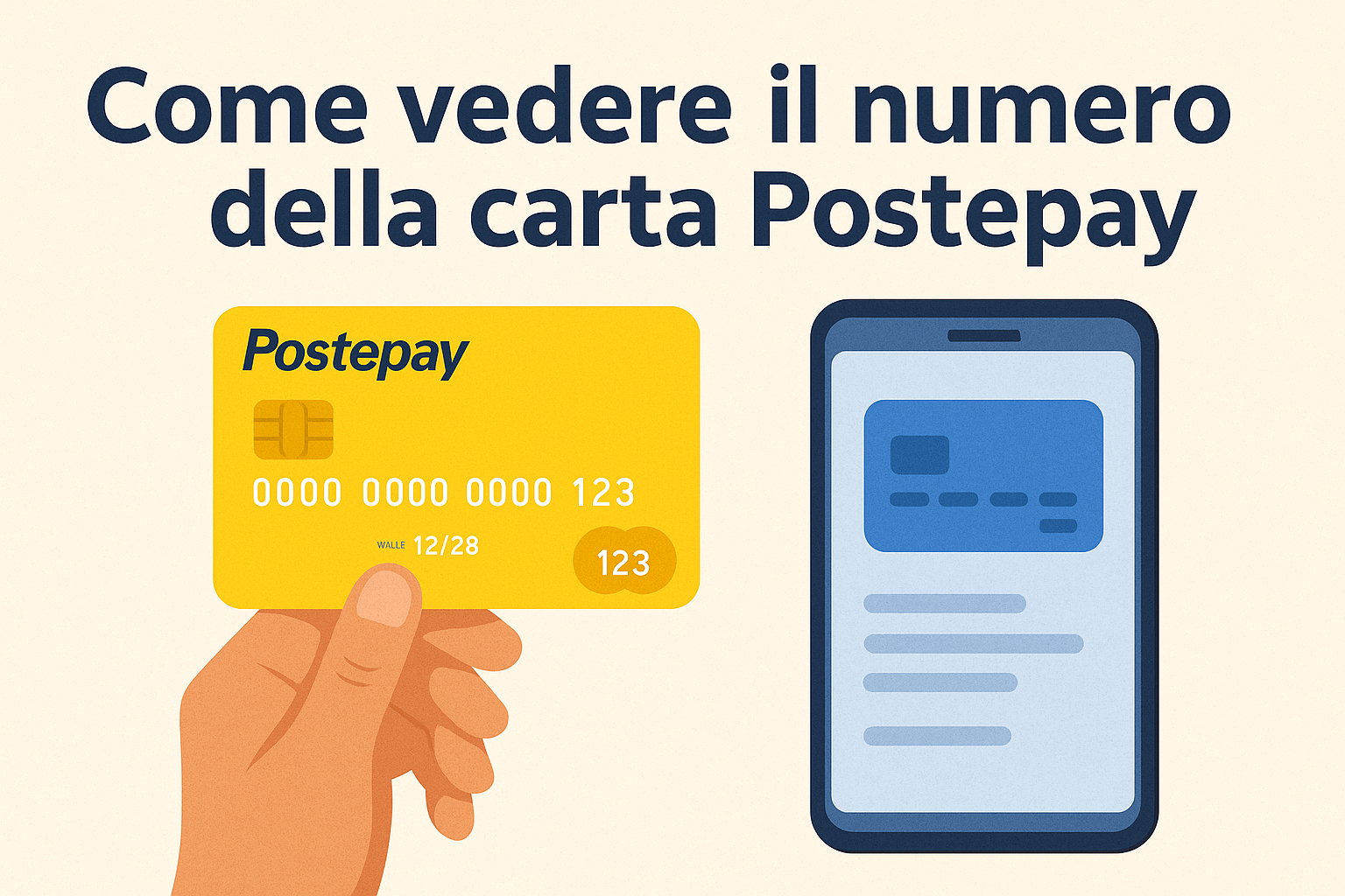 come vedere numero postepay