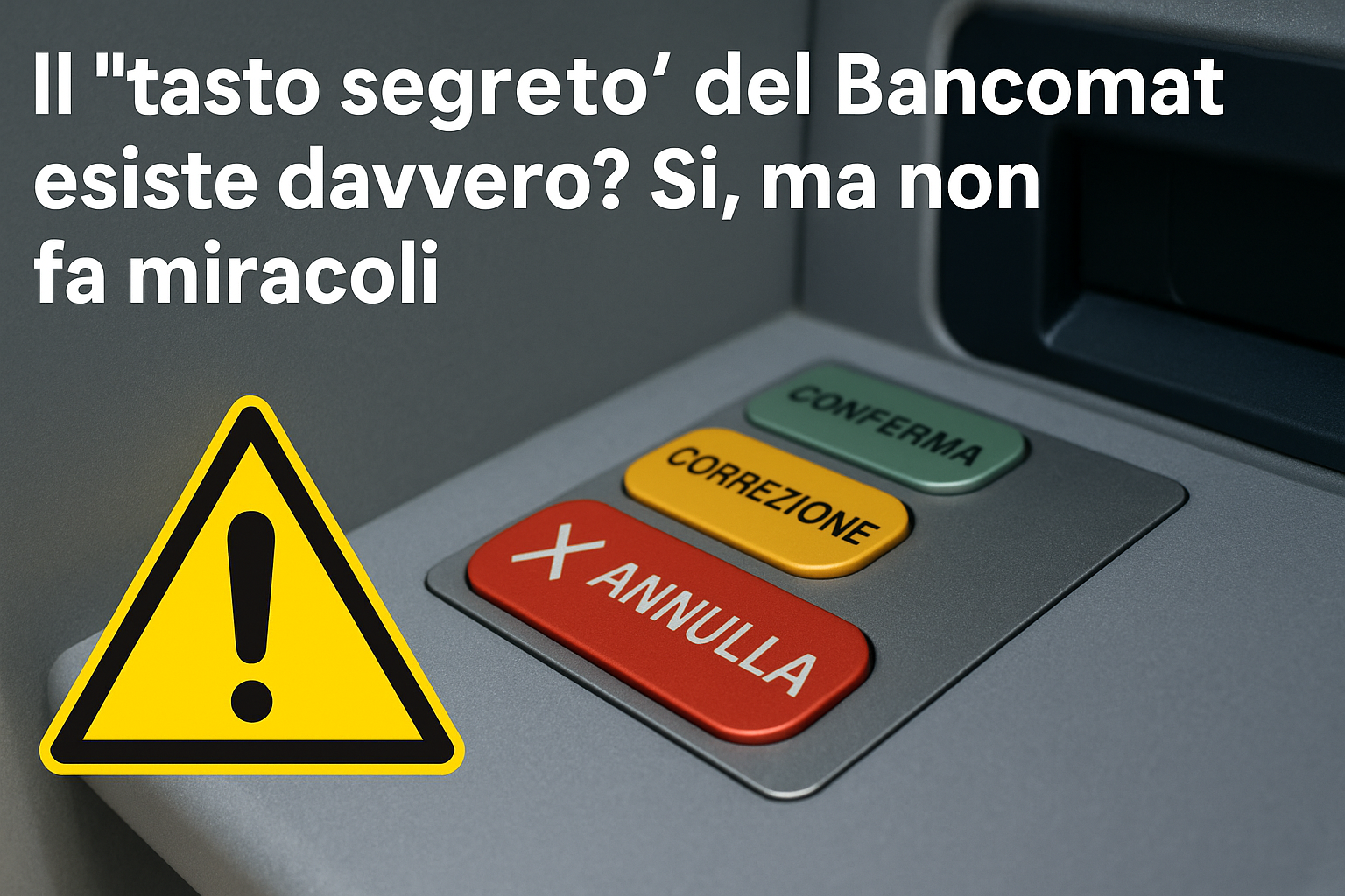 tasto annulla.bancomat