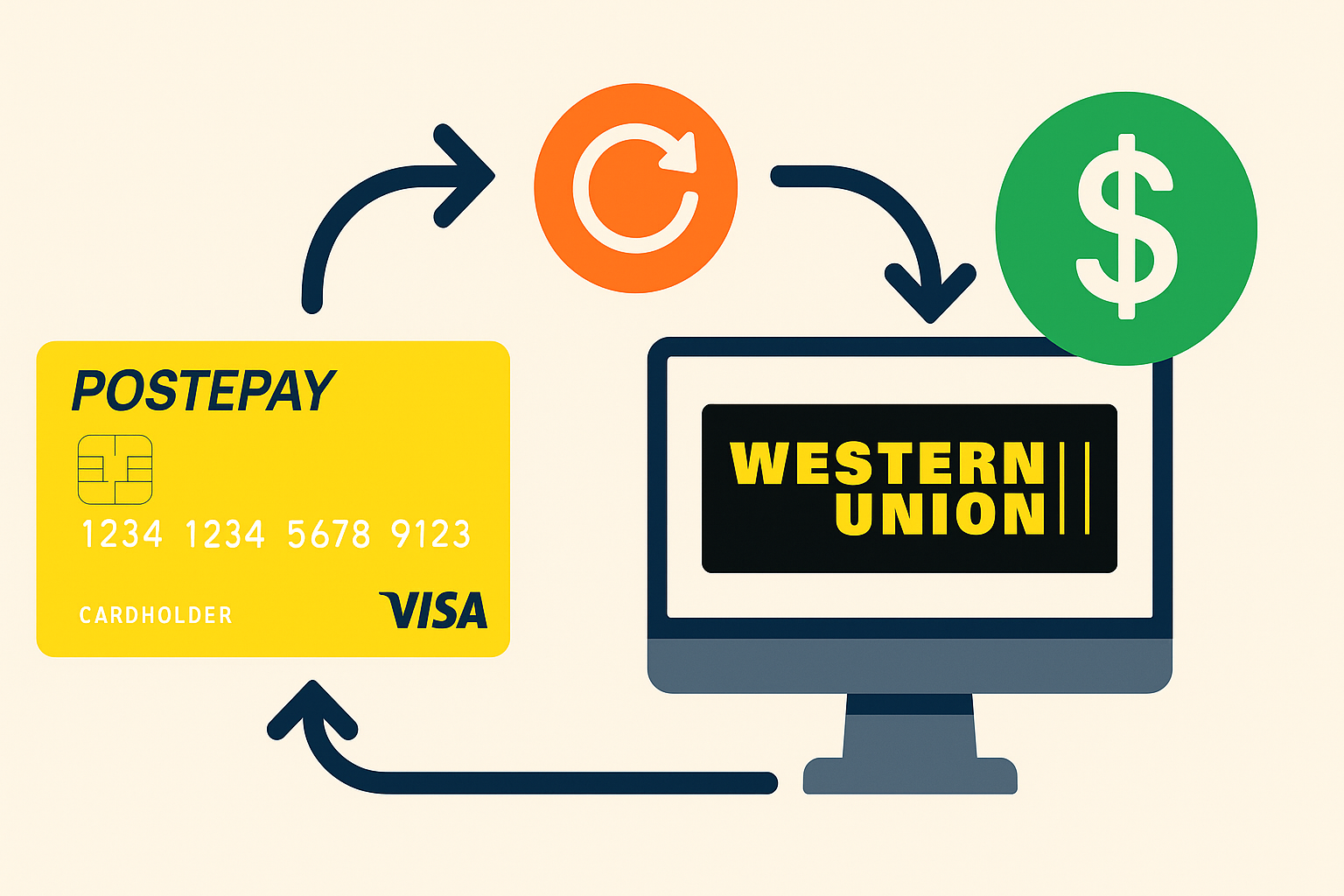 western union pagamato negato postepay