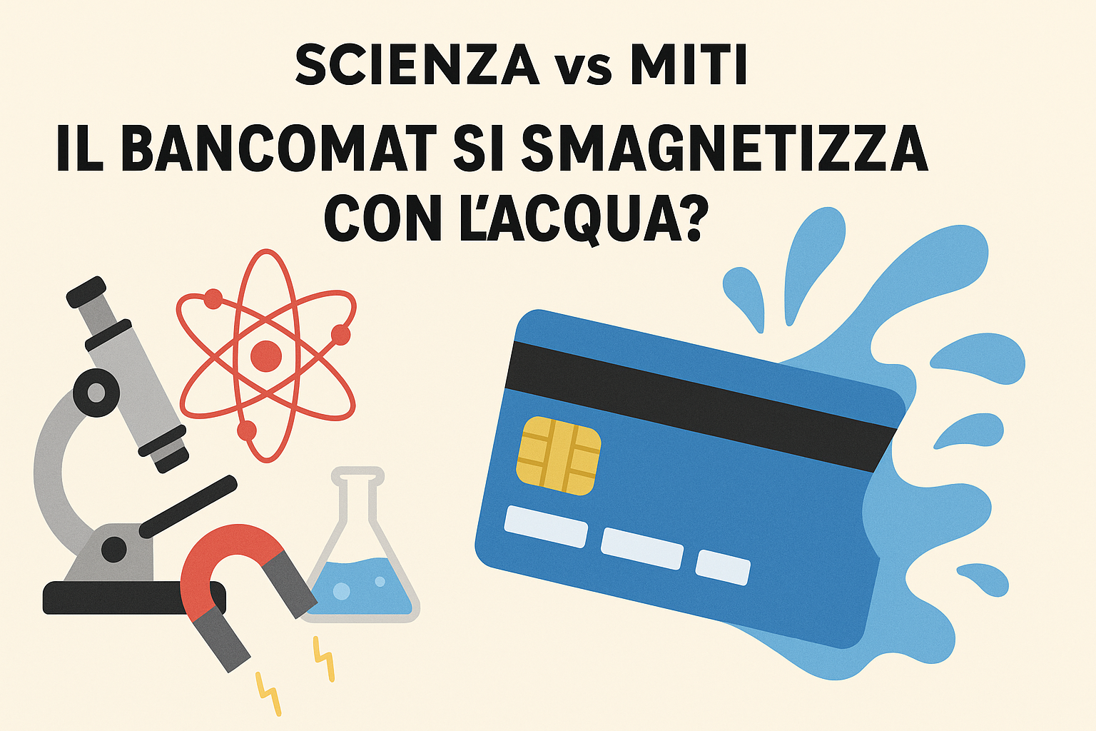 bancomat acqua cosa succede