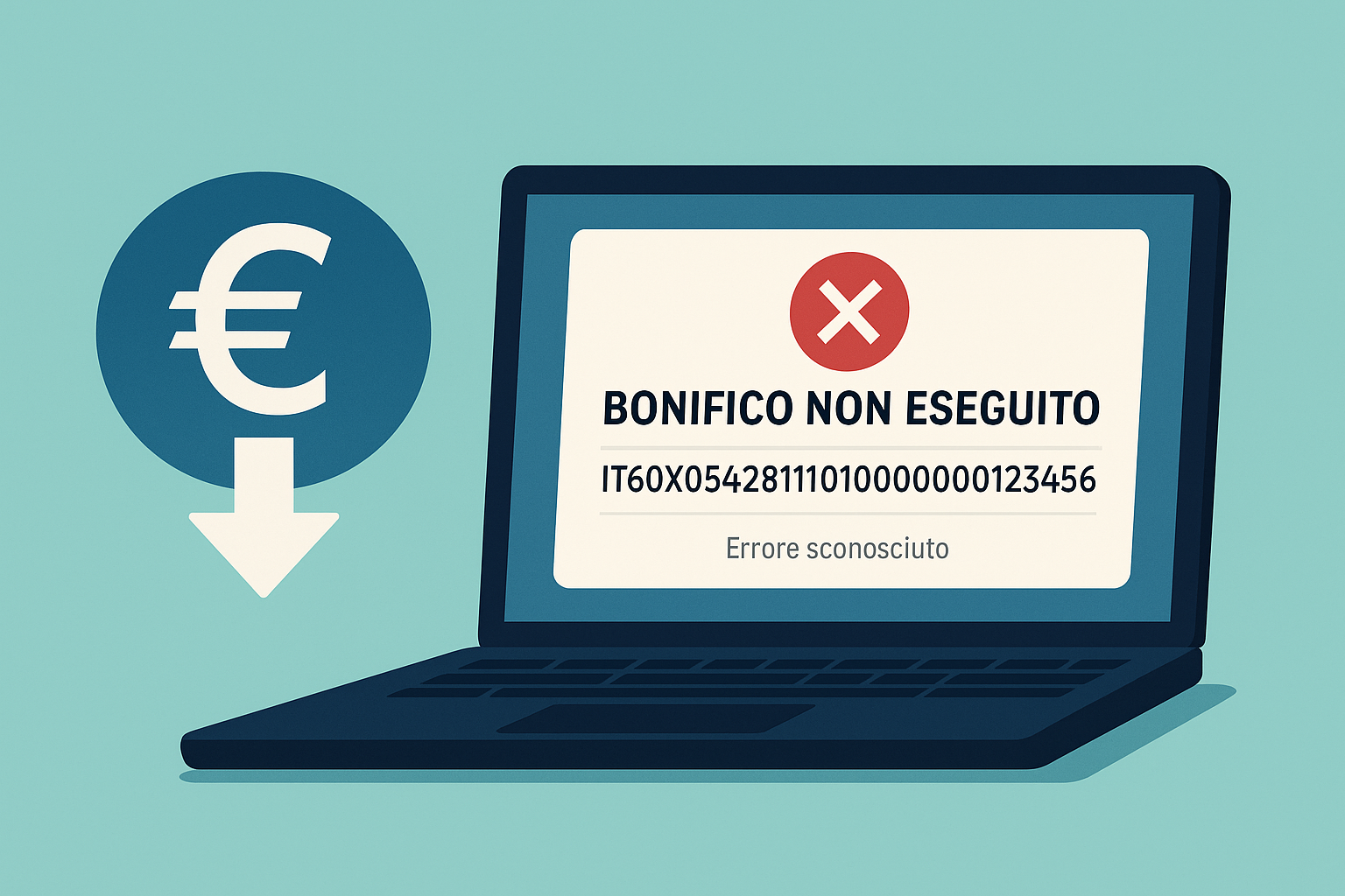 bonifico non eseguito