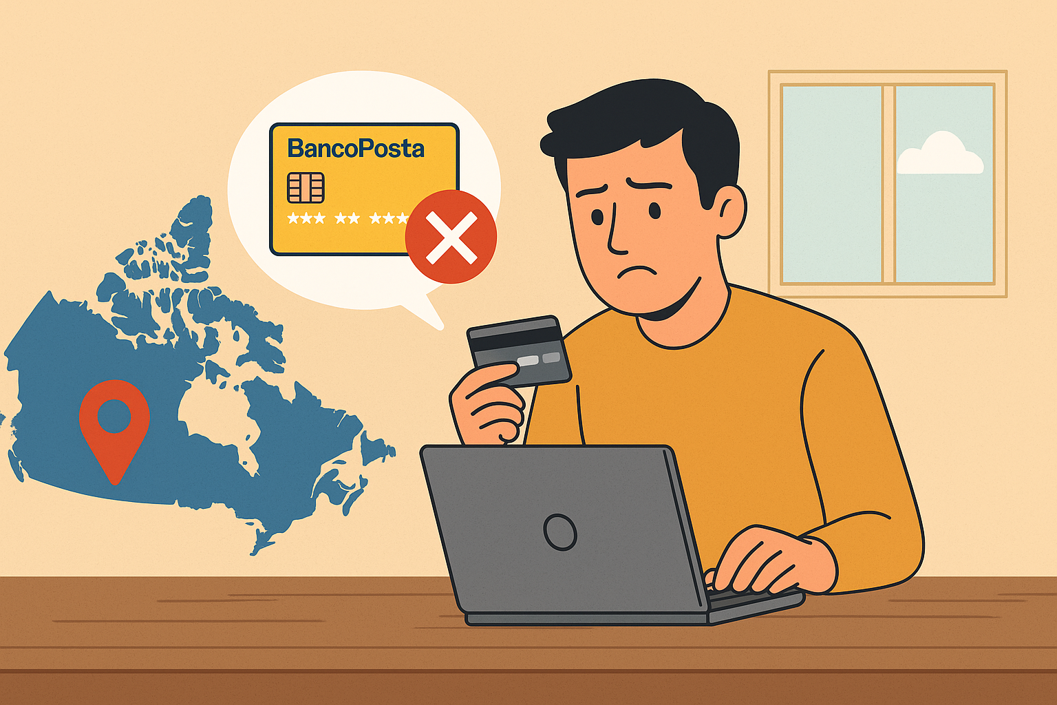 carta bancoposta non spedita estero