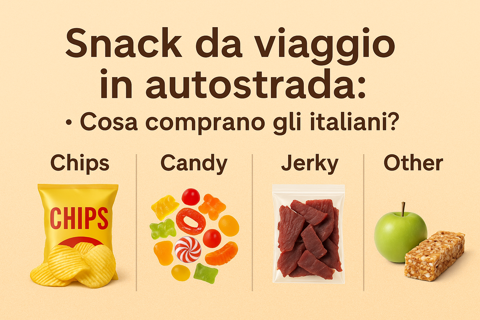 snack da viaggio
