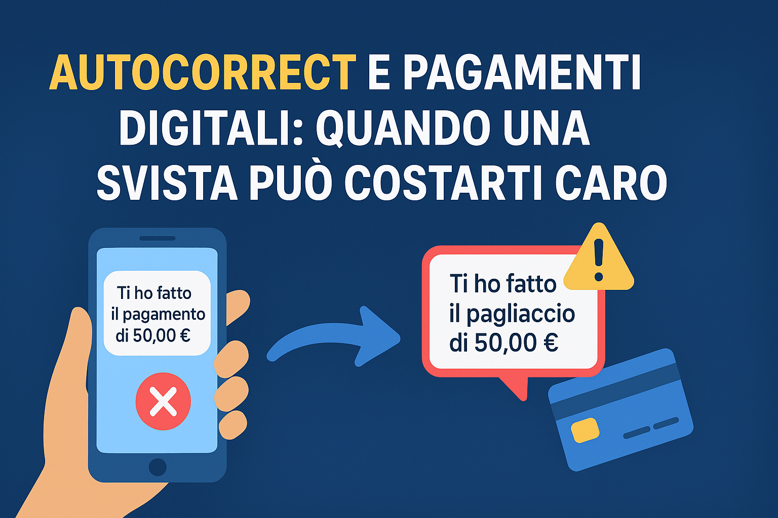 autocorrect pagamenti