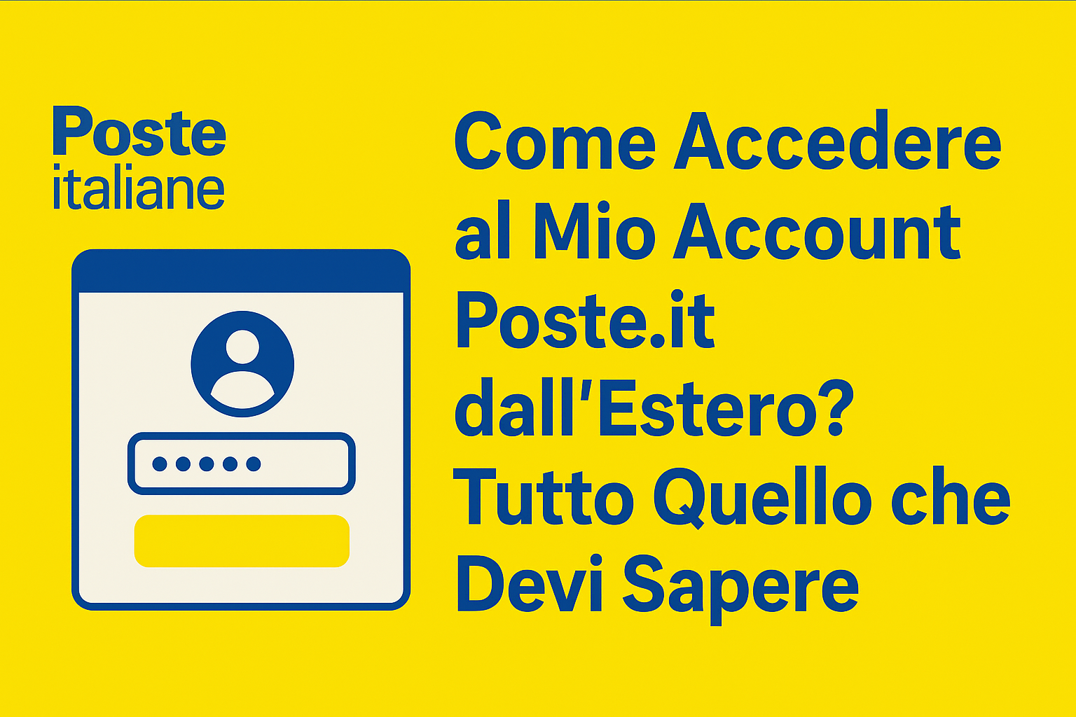 come accedere account poste estero