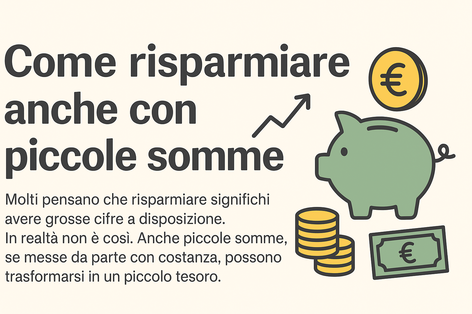 come risparmiare con piccole somme