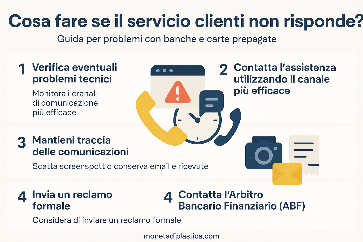 cosa fare se assistenzie clienti non risponde