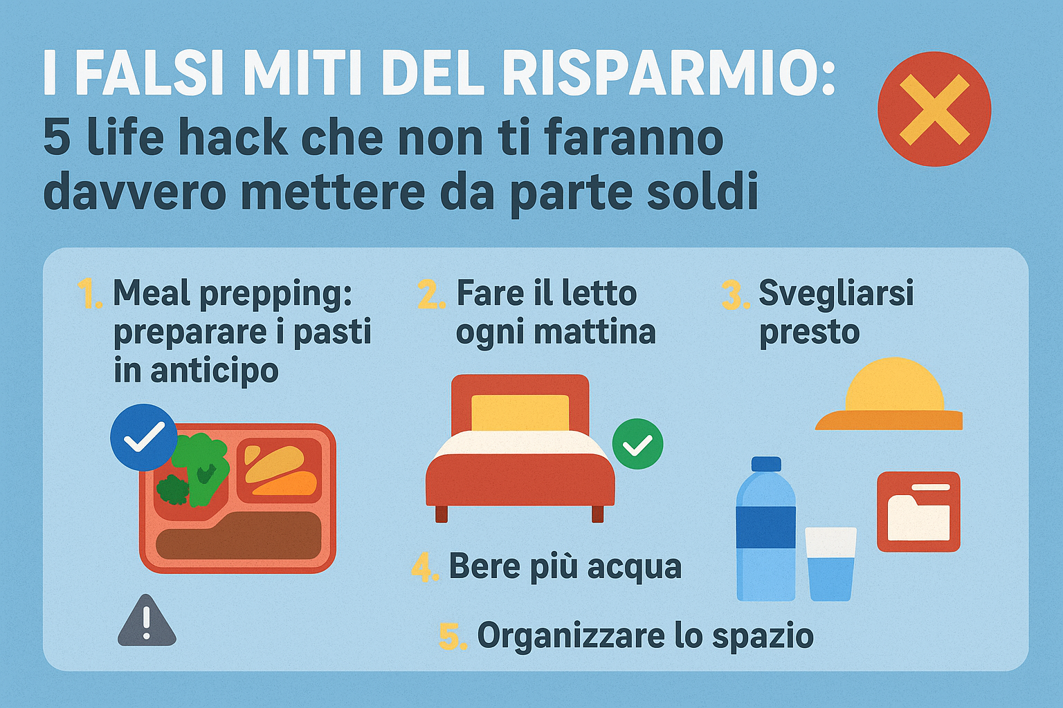 i falsi miti del risparmio