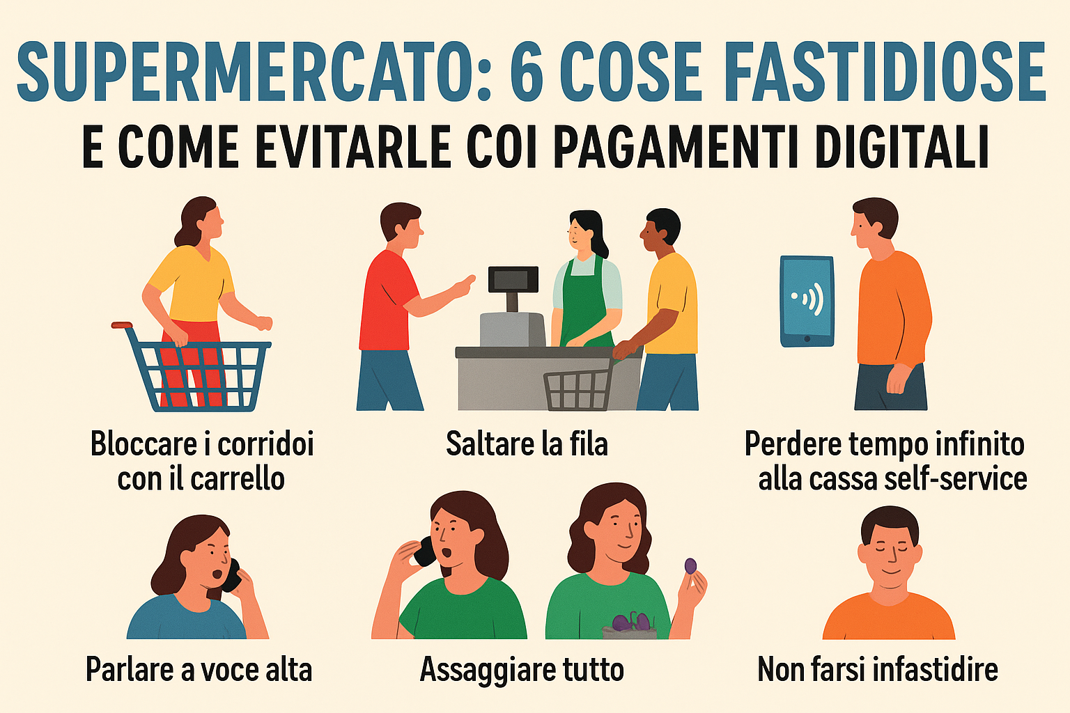 supermercato 6 cose fastidiose
