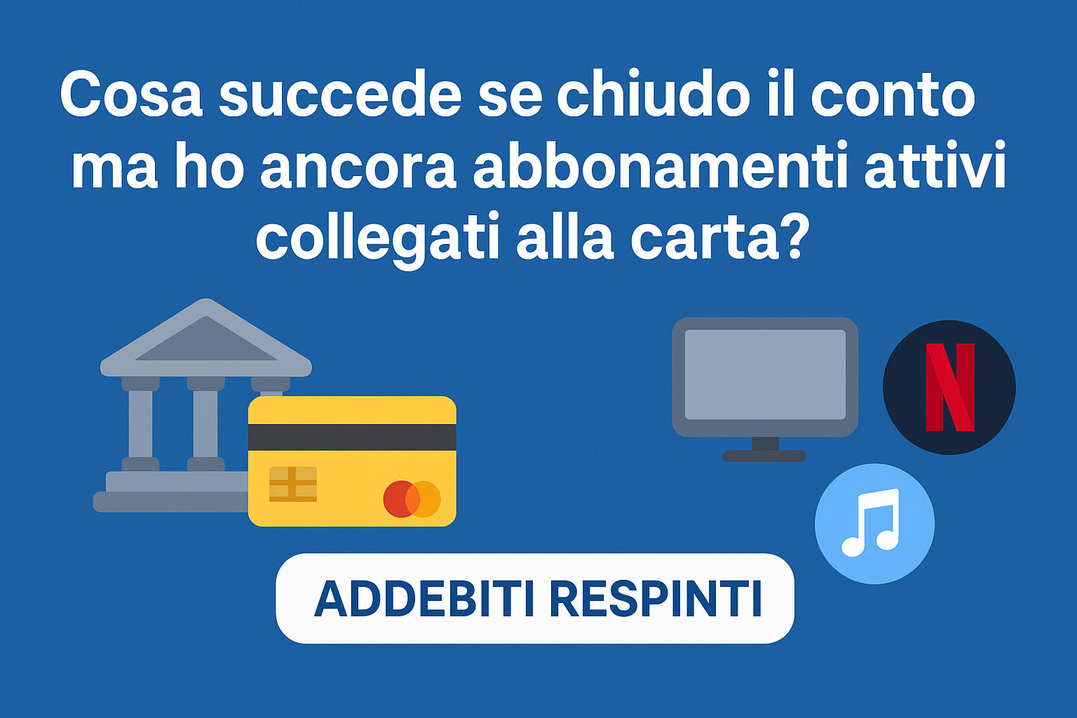 cosa succede se chiudo conto