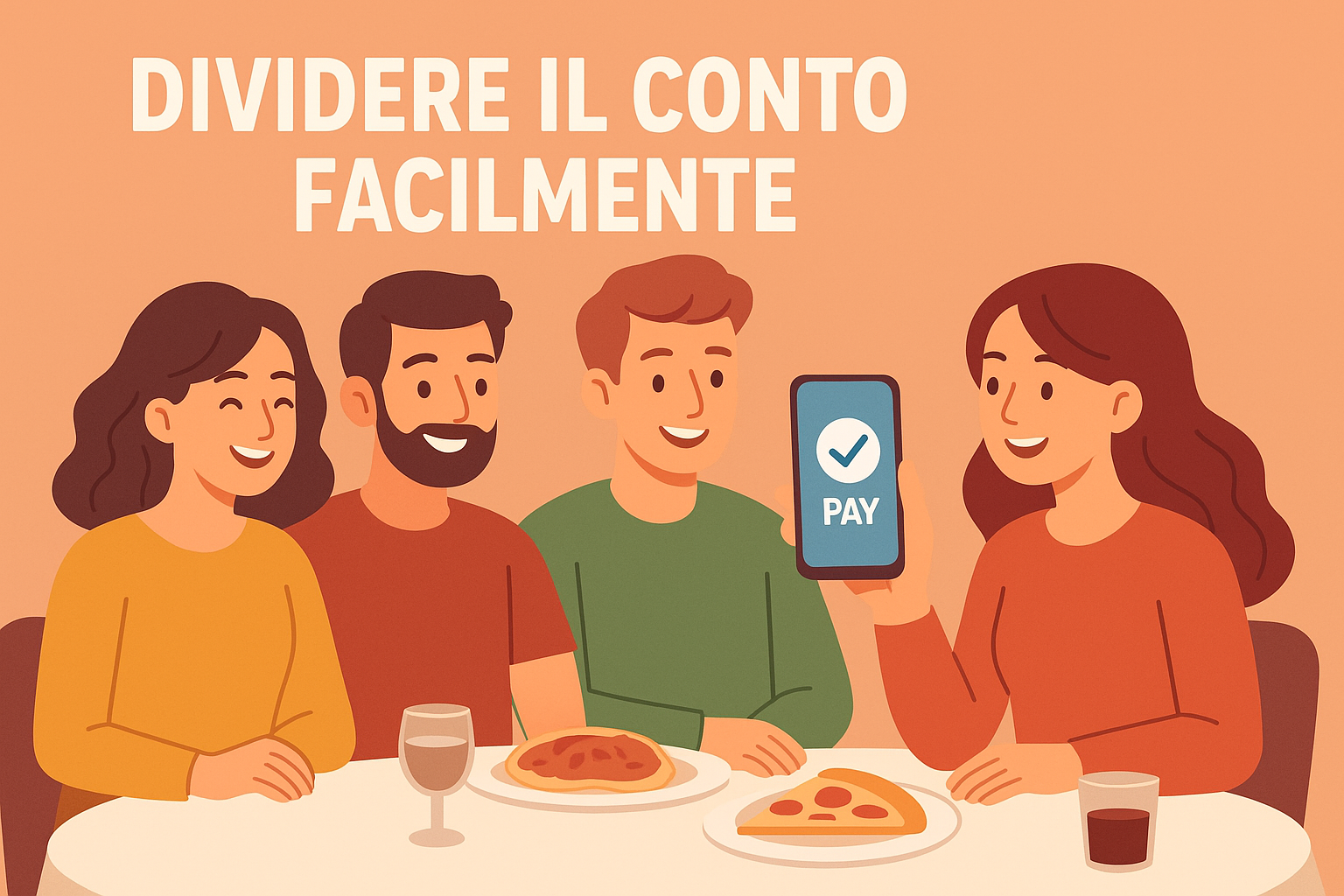 dividere cena tra amici