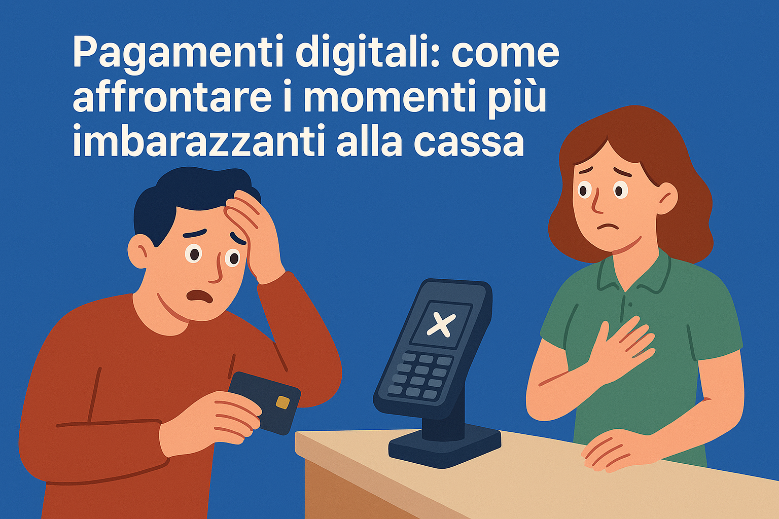 momenti imbarazzanti alla cassa