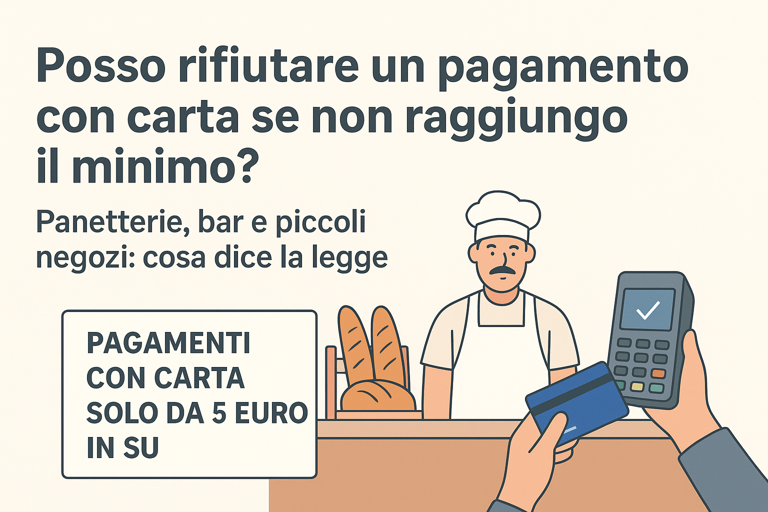 pagamneto con carta minimo